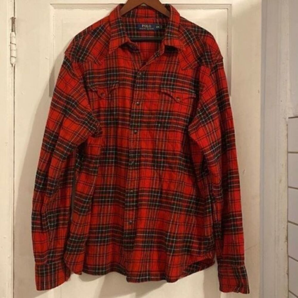 NWOT Ralph Lauren poll plaid button down size XXL​​